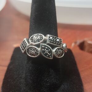 David Yurman Confetti Black Diamond Ring